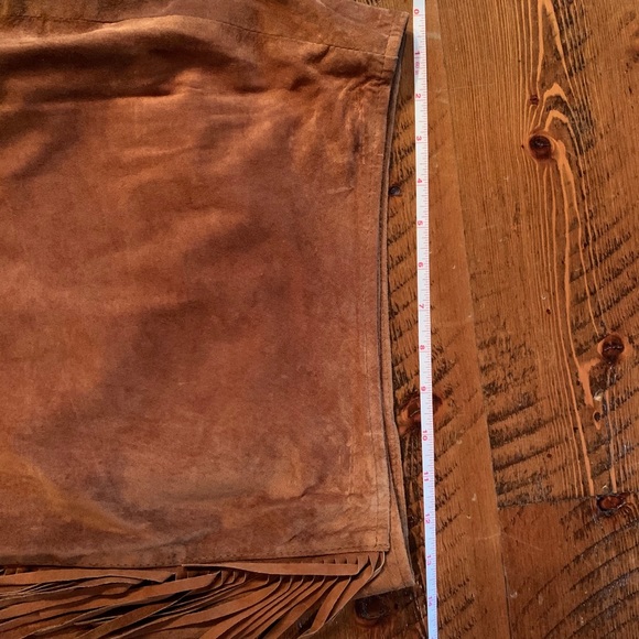 Leather fringe skirt - Picture 2 of 4